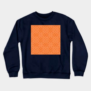 Orange Mosaic Crewneck Sweatshirt